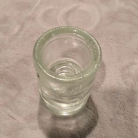 HEMINGRAY 13-62 Vintage Glass Electrical‎ Insulator Clear TS Marked - Picture 4 of 5